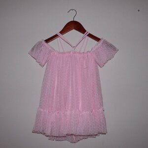 Little Mass Toddler Girl 2T Pink Dot Dress NWT Princess Fairy Dress